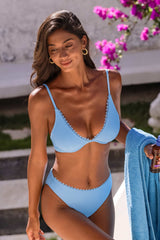 Soft Iris Blue Bikini Set