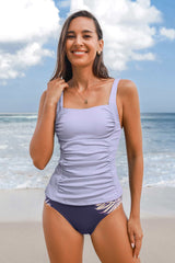 Got a Tan Tropical Tankini Set