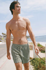 Boardwalk Bound Striped Board Shorts