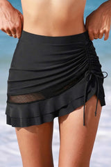 Cove Dip Black Swim Skirt